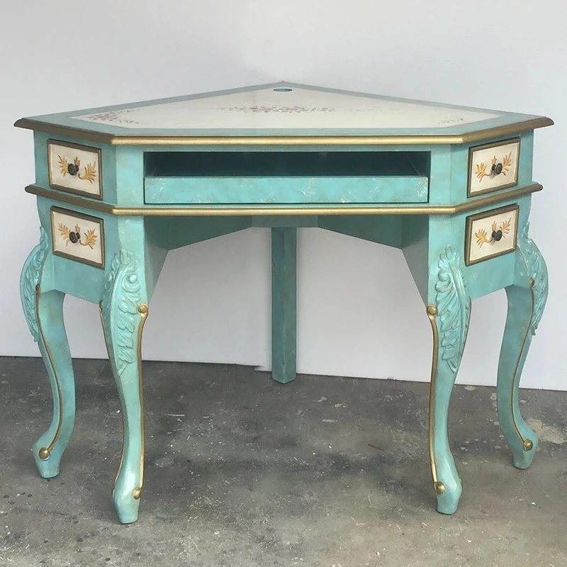 European-Style Retro Computer Desk Modern Light Luxury Triangle Desk Mediterranean Pastoral Style Dresser
European-Style Retro Computer Desk Modern Light Luxury Triangle Desk Mediterranean Pastoral Style Dresser