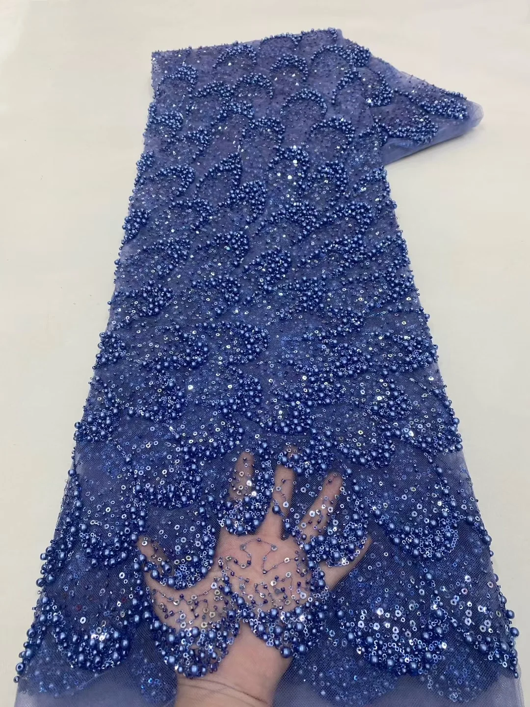 African Lace Fabric 2025 Sequins Beaded Embroidery Groom Nigerian Bridal High Quality French Tulle Lace Fabric For Wedding Dress
African Lace Fabric 2025 Sequins Beaded Embroidery Groom Nigerian Bridal High Quality French Tulle Lace Fabric For Wedding Dress