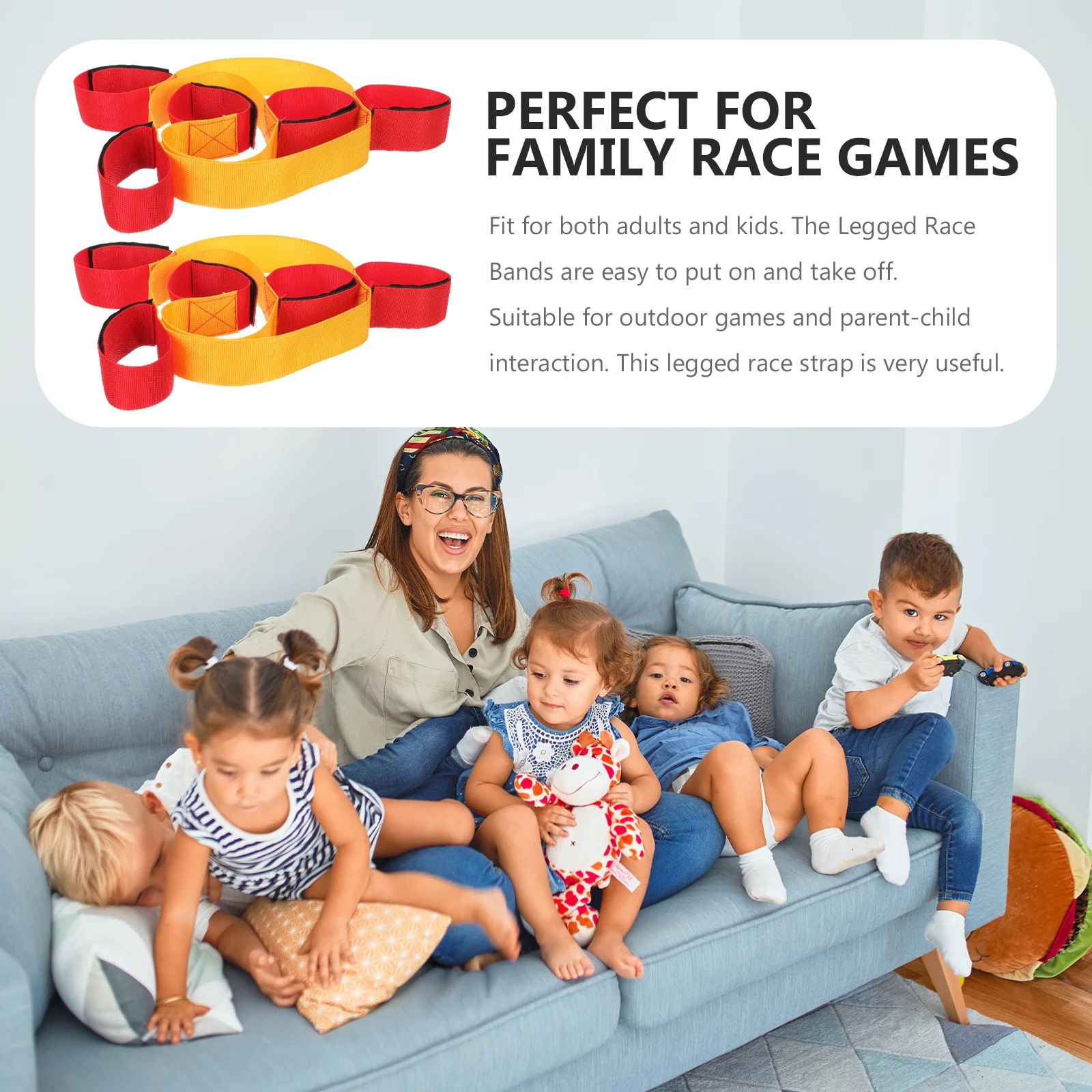 2Pcs Legged Race Bands Thickened Adjustable Firmly Tie Funny Outdoor Game Wear Resistant Polyester Strap for Kids Adults 
2Pcs Legged Race Bands Thickened Adjustable Firmly Tie Funny Outdoor Game Wear Resistant Polyester Strap for Kids Adults