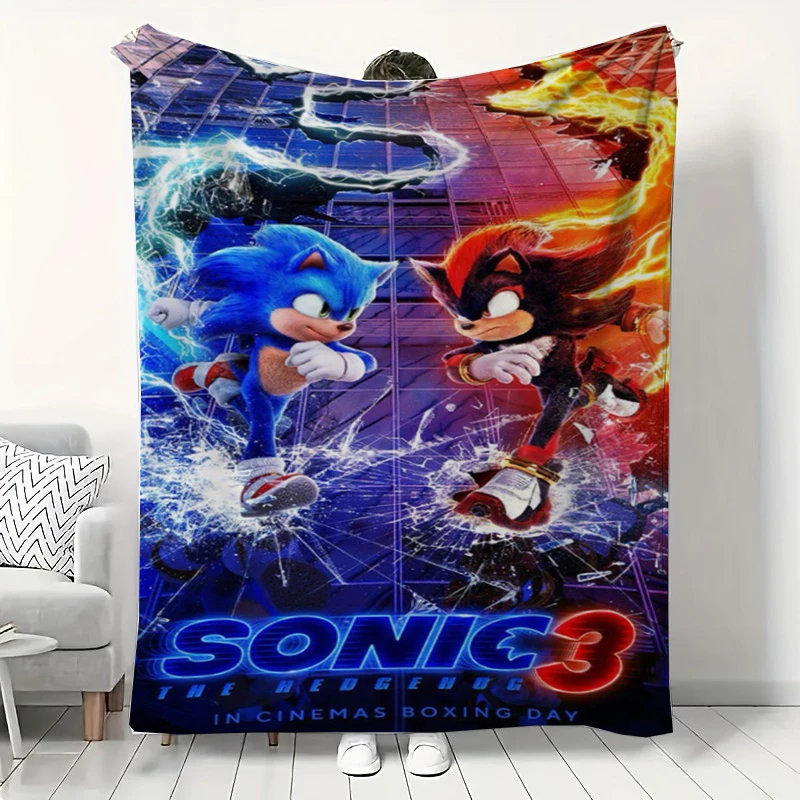 MINISO Sonic cartoon flannel blanket suitable for children/adults/couples home/camping/office soft and comfortable
MINISO Sonic cartoon flannel blanket suitable for children/adults/couples home/camping/office soft and comfortable