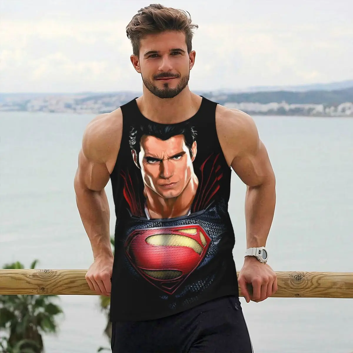 Super-mans Man Of Steel Super Bust Bodybuilding Tank Top Mens Vest Compression Male Sleeveless Tees Gym Fitnes Workout Clothing
Super-mans Man Of Steel Super Bust Bodybuilding Tank Top Mens Vest Compression Male Sleeveless Tees Gym Fitnes Workout Clothing