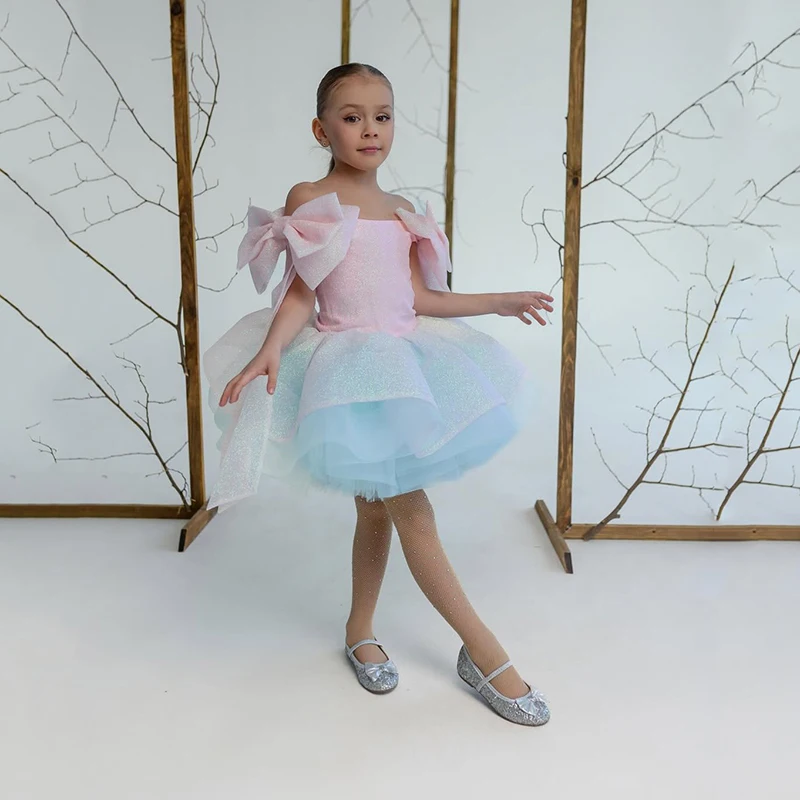 Eightree Customized Flower Girls Birthday Party Gowns Glitter Tulle Bow Flower Girl Dresses For Wedding Customized Girl's Prom
Eightree Customized Flower Girls Birthday Party Gowns Glitter Tulle Bow Flower Girl Dresses For Wedding Customized Girl's Prom