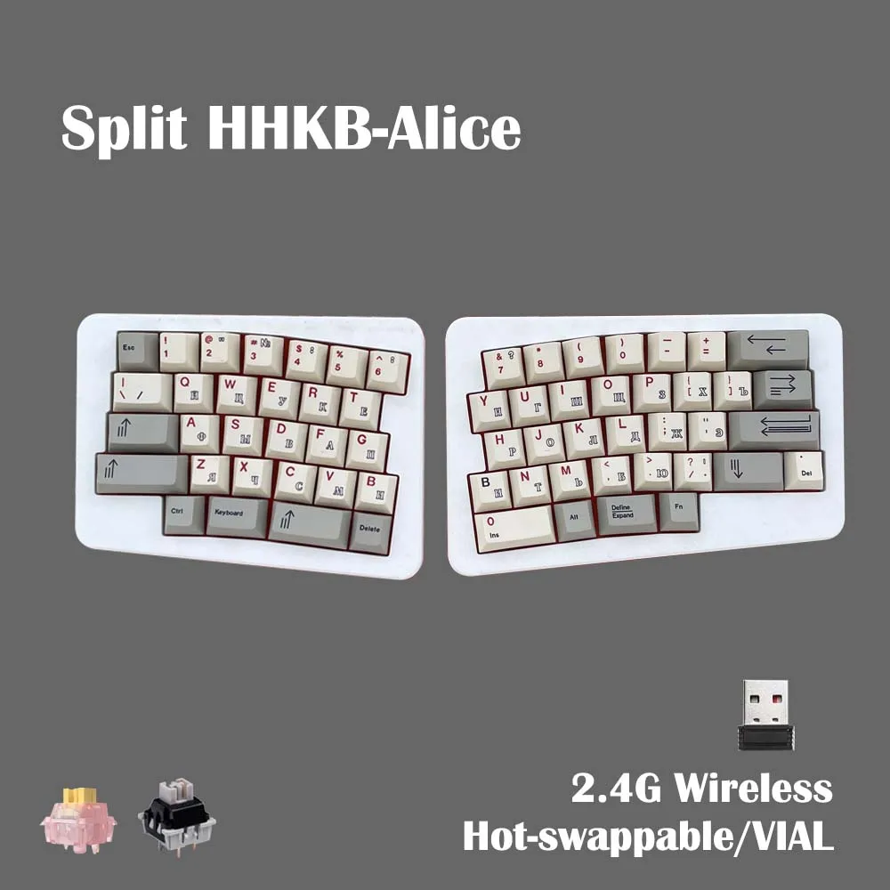 Беспроводная механическая клавиатура Split HHKB-Alice 2.4G, эргономичная, с возможностью горячей замены, ВАЛ, с возможностью Keymapping Backspace, поддерживаемая места 3U
Беспроводная механическая клавиатура Split HHKB-Alice 2.4G, эргономичная, с возможностью горячей замены, ВАЛ, с возможностью Keymapping Backspace, поддерживаемая места 3U