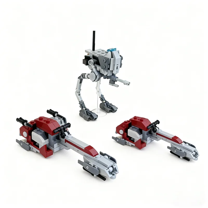 288PCS MOC Space Battle At Rt Barc Speeder In Minifigscale Model Custom Building Blocks DIY Assembly Display Gift Decor Build