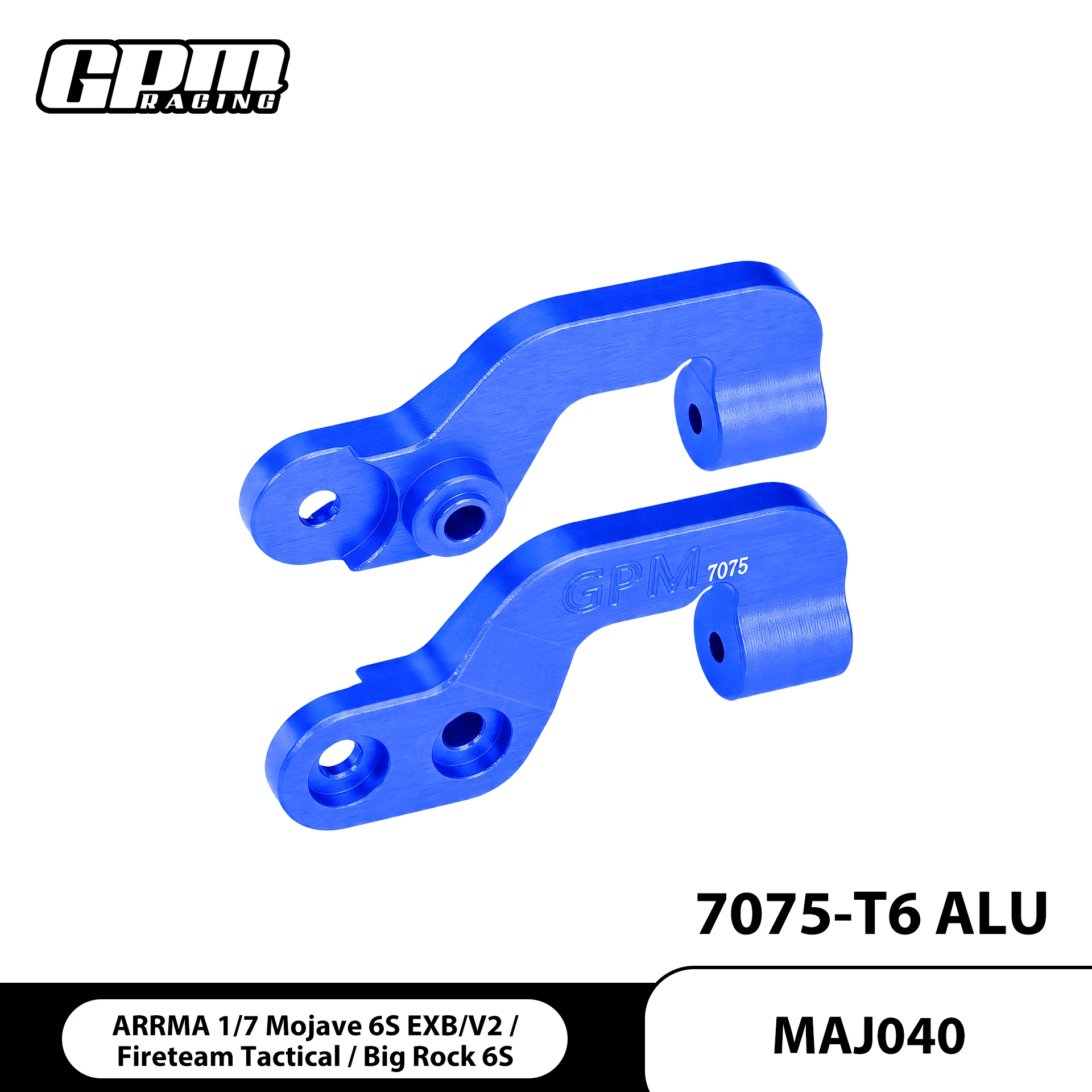 GPM Alloy 7075 Rear Brace Mount Set ARRMA 1/7 Mojave 6S EXB V2 Fireteam Big Rock ARA7204
GPM Alloy 7075 Rear Brace Mount Set ARRMA 1/7 Mojave 6S EXB V2 Fireteam Big Rock ARA7204