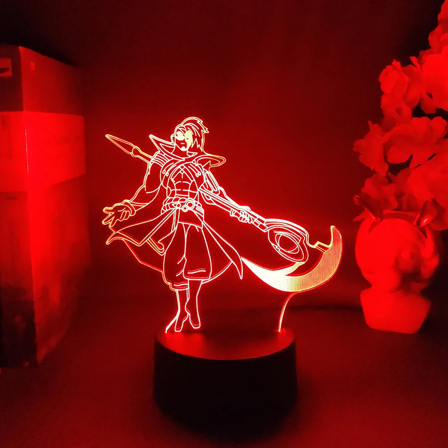 Ночсветильник Kayn 3D для украшения игровой комнаты, милый подарок на день рождения, цветная светодиодная лампа, неоновая лампа, окружающий свет, игровая лампа, лампа для настроения
Ночсветильник Kayn 3D для украшения игровой комнаты, милый подарок на день рождения, цветная светодиодная лампа, неоновая лампа, окружающий свет, игровая лампа, лампа для настроения