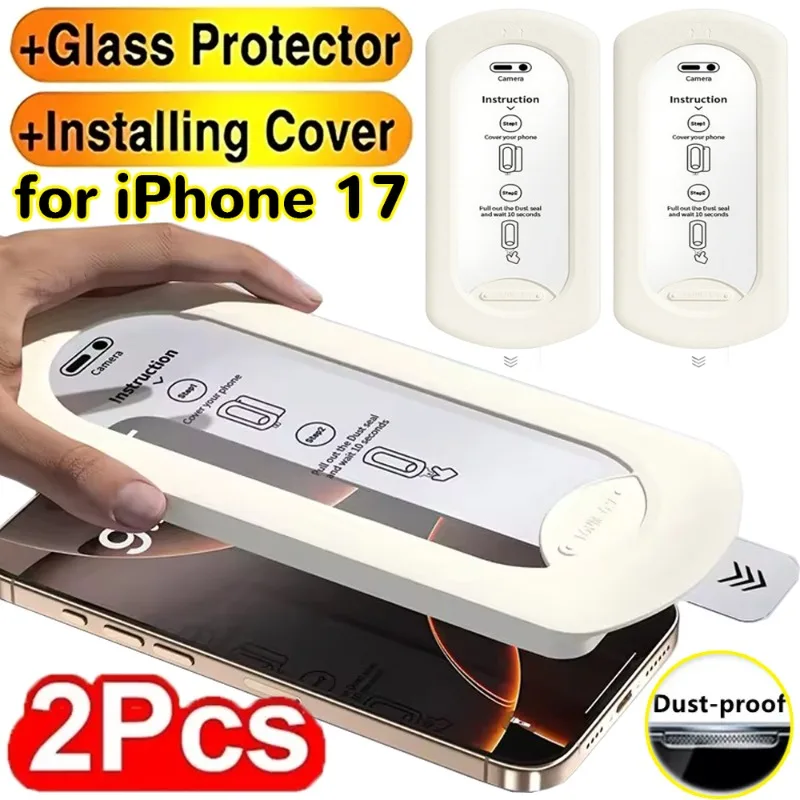 1/2Pack for iPhone 17 ProMax/17 Pro/17 Air Easy To Install Tempered Glass Screen Protectors Shatterproof Films for iPhone 17
1/2Pack for iPhone 17 ProMax/17 Pro/17 Air Easy To Install Tempered Glass Screen Protectors Shatterproof Films for iPhone 17