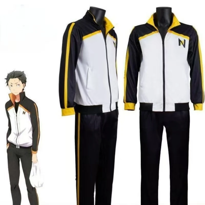 Natsuki Subaru Cosplay Costume Re:Zero Starting Life In Another World Sportswear Set With Wig Comic Con Halloween Party Outfit
Natsuki Subaru Cosplay Costume Re:Zero Starting Life In Another World Sportswear Set With Wig Comic Con Halloween Party Outfit