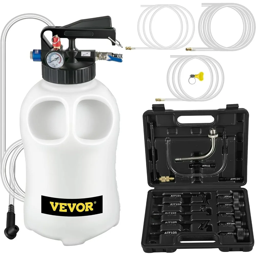 VEVOR Transmission Fluid Pump 2 Way ATF Refill System Dispenser 10L Large Capacity Oil and Liquid Extractor Automatic Transmissi
VEVOR Transmission Fluid Pump 2 Way ATF Refill System Dispenser 10L Large Capacity Oil and Liquid Extractor Automatic Transmissi
