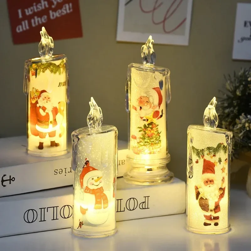 10PCS Christmas LED Bottomless Sitting Electronic Candle Simulates Christmas Atmosphere Lighting Holiday Decoration Decorations 
10PCS Christmas LED Bottomless Sitting Electronic Candle Simulates Christmas Atmosphere Lighting Holiday Decoration Decorations