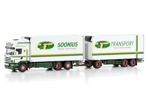 Alloy Model WSI 1:50 Scale Sca-nia R4 6X2 Tractor Refrigerated,2 Container Cold Chain Transport Truck Diecast Model Gift 01-4604
Alloy Model WSI 1:50 Scale Sca-nia R4 6X2 Tractor Refrigerated,2 Container Cold Chain Transport Truck Diecast Model Gift 01-4604