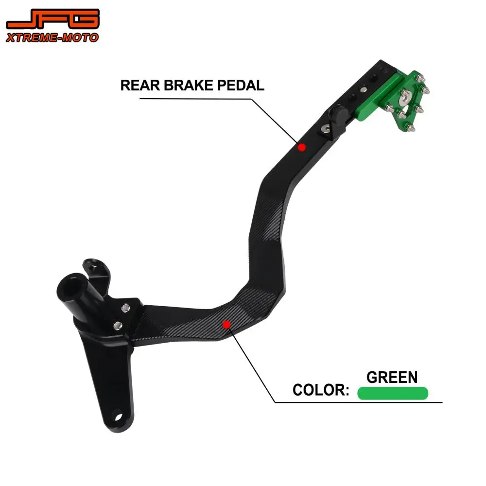 Rear Foot Brake Pedal Lever Motorcyles Accessories CNC 6061 Aluminum Parts For KAWASAKI KLX110 110L 2010-2024 Dirt Pit Bike
Rear Foot Brake Pedal Lever Motorcyles Accessories CNC 6061 Aluminum Parts For KAWASAKI KLX110 110L 2010-2024 Dirt Pit Bike