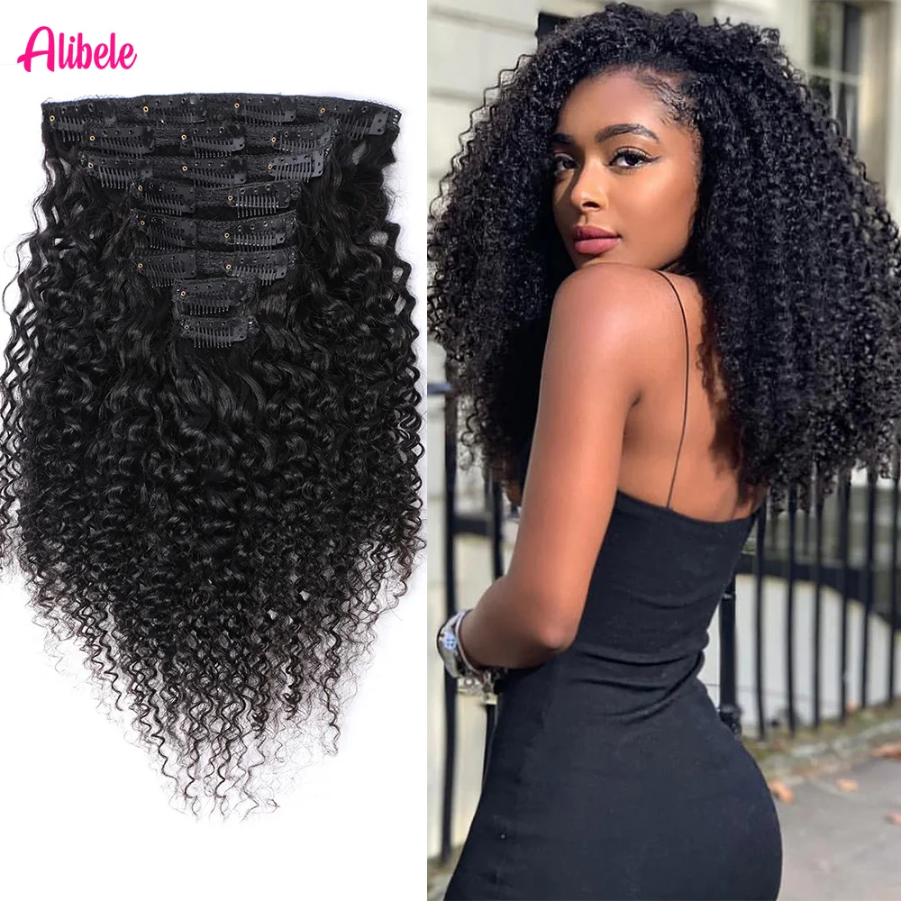 Alibele Natural Black Wholesale Human Hair Clip In Hair Extension For Women Kinky Curly Clip Ins Human Hair Full Head Brazilian
Alibele Natural Black Wholesale Human Hair Clip In Hair Extension For Women Kinky Curly Clip Ins Human Hair Full Head Brazilian