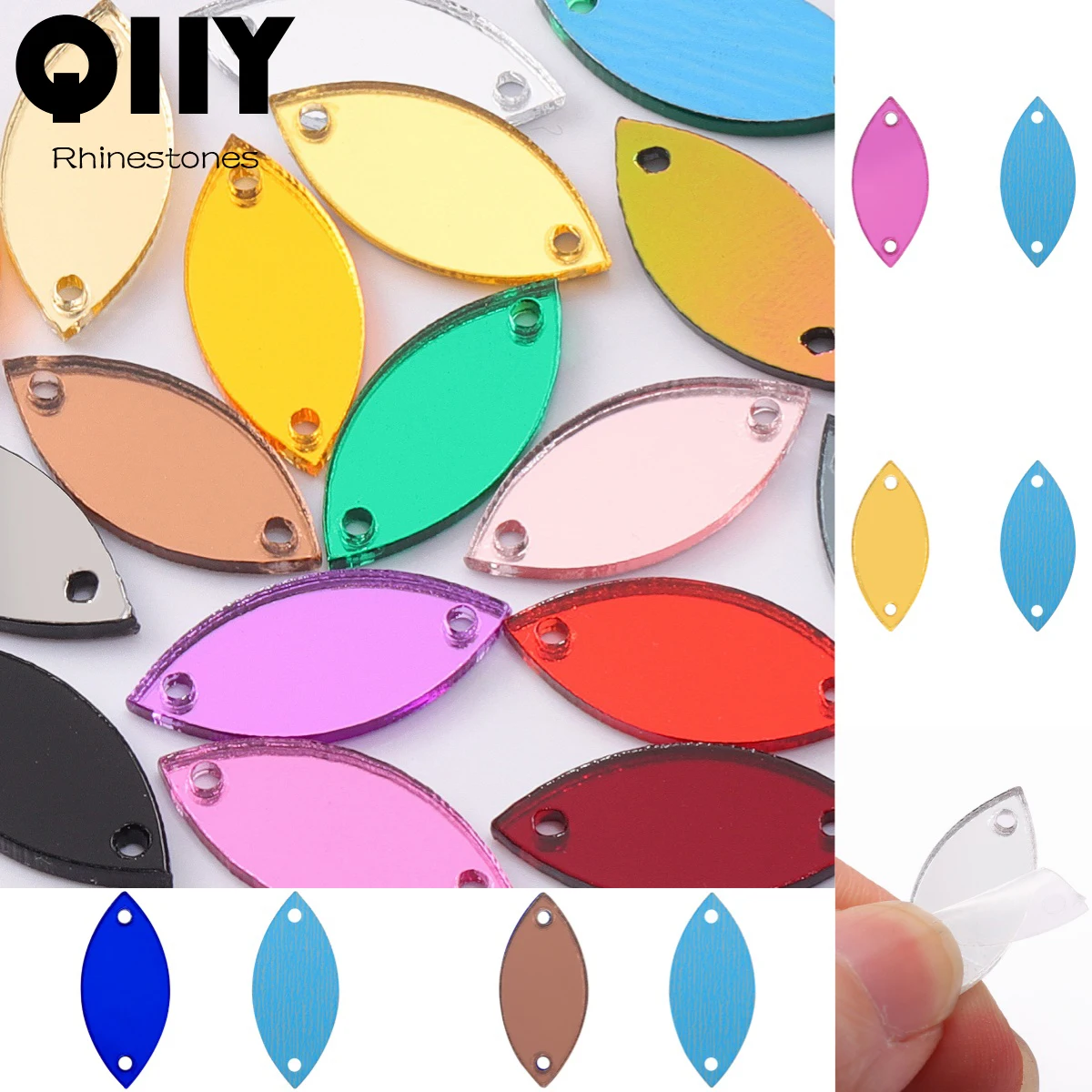 QIIY 50Pcs Horse Eye Mirror Sewing Rhinestones Flat Base Colorful Crystal DIY Clothing Decoration Multiple Sizes
QIIY 50Pcs Horse Eye Mirror Sewing Rhinestones Flat Base Colorful Crystal DIY Clothing Decoration Multiple Sizes
