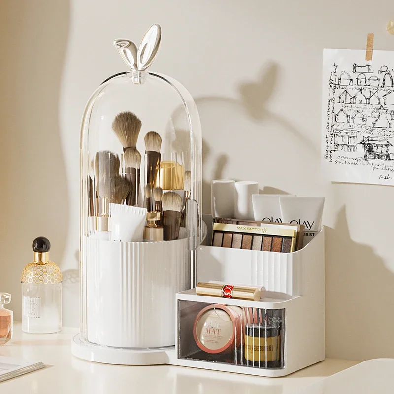 360° Rotating Cosmetic Brush Shelf Organizer Cosmetic Display Case Desktop with Drawer Storage Organizer For Living Room Bedroom
360° Rotating Cosmetic Brush Shelf Organizer Cosmetic Display Case Desktop with Drawer Storage Organizer For Living Room Bedroom