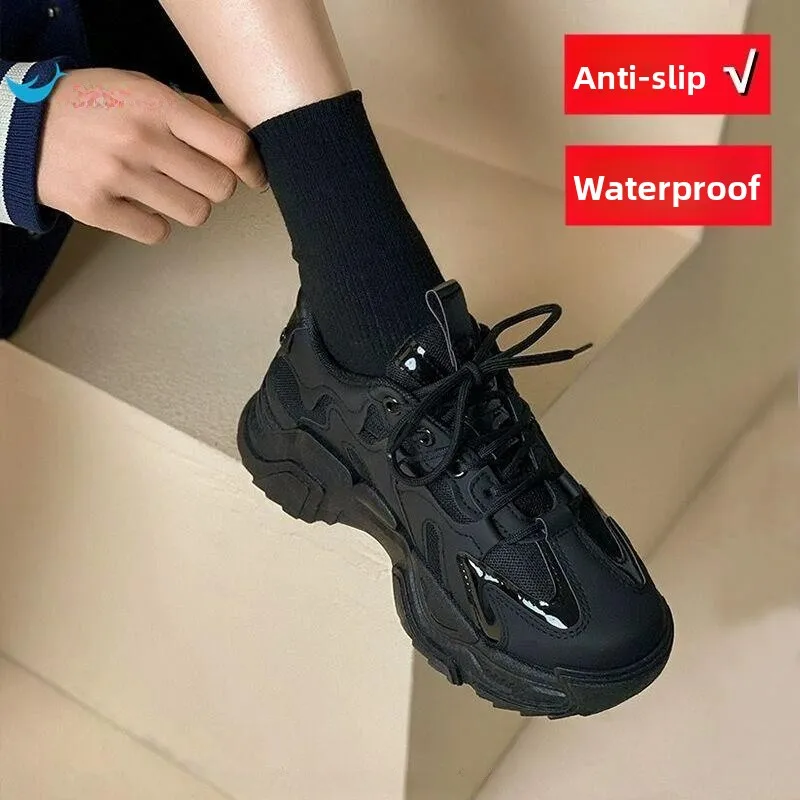 Women's Comfortable Sport Shoes Soft Bottom Anti-Slip Waterproof for Kitchen Work Black Shoes for Long Time Standing
Women's Comfortable Sport Shoes Soft Bottom Anti-Slip Waterproof for Kitchen Work Black Shoes for Long Time Standing