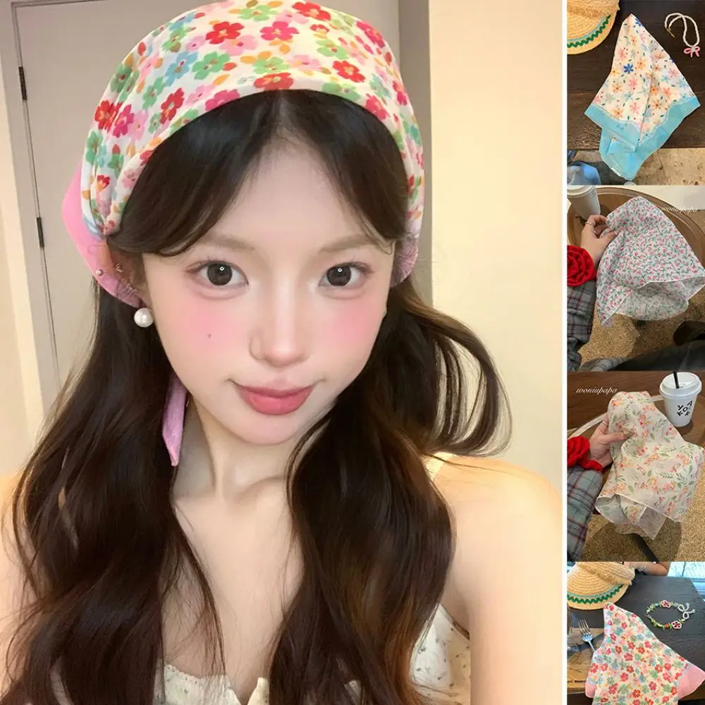 Hot Floral Lace Women Square Headscarf Sun Protection Breathable Tie Straps Turban Elegant Sweet Hair Band Spring and Summer
Hot Floral Lace Women Square Headscarf Sun Protection Breathable Tie Straps Turban Elegant Sweet Hair Band Spring and Summer