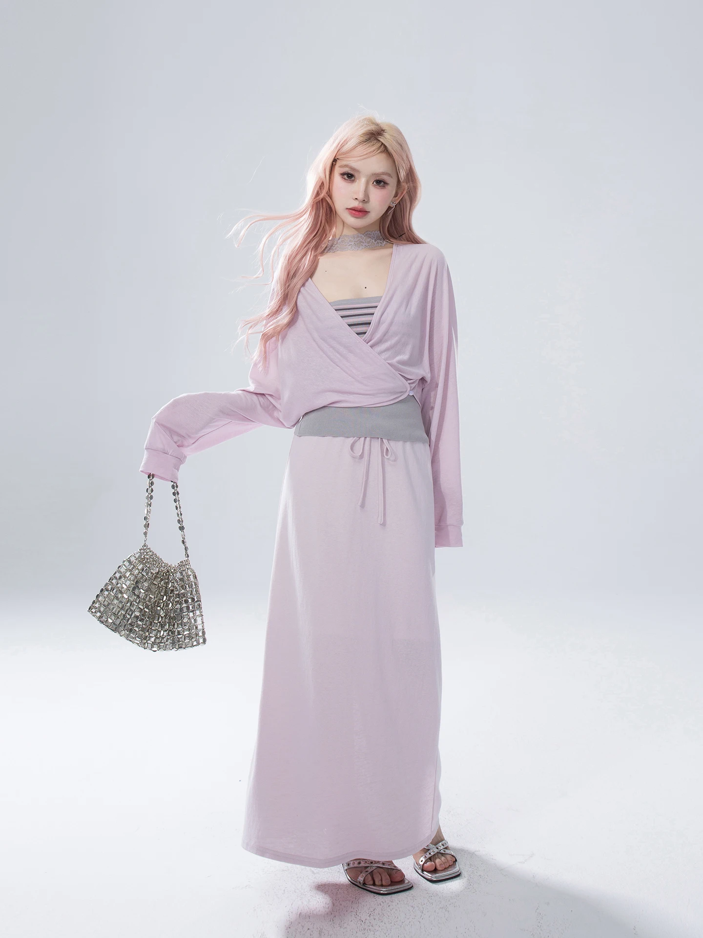 Loose Spring Vibe Two-Way Wear Linen Neck Hanging Tube Top Half Skirt Set Casual Style Breathable Medium Thickness Long Sleeve
Loose Spring Vibe Two-Way Wear Linen Neck Hanging Tube Top Half Skirt Set Casual Style Breathable Medium Thickness Long Sleeve