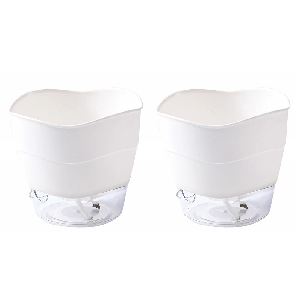 2pcs Automatic Absorbent Flower Pot Self Plastic Planter Watering Planters Plastic Gardening Pots Durable Eco Friendly
2pcs Automatic Absorbent Flower Pot Self Plastic Planter Watering Planters Plastic Gardening Pots Durable Eco Friendly
