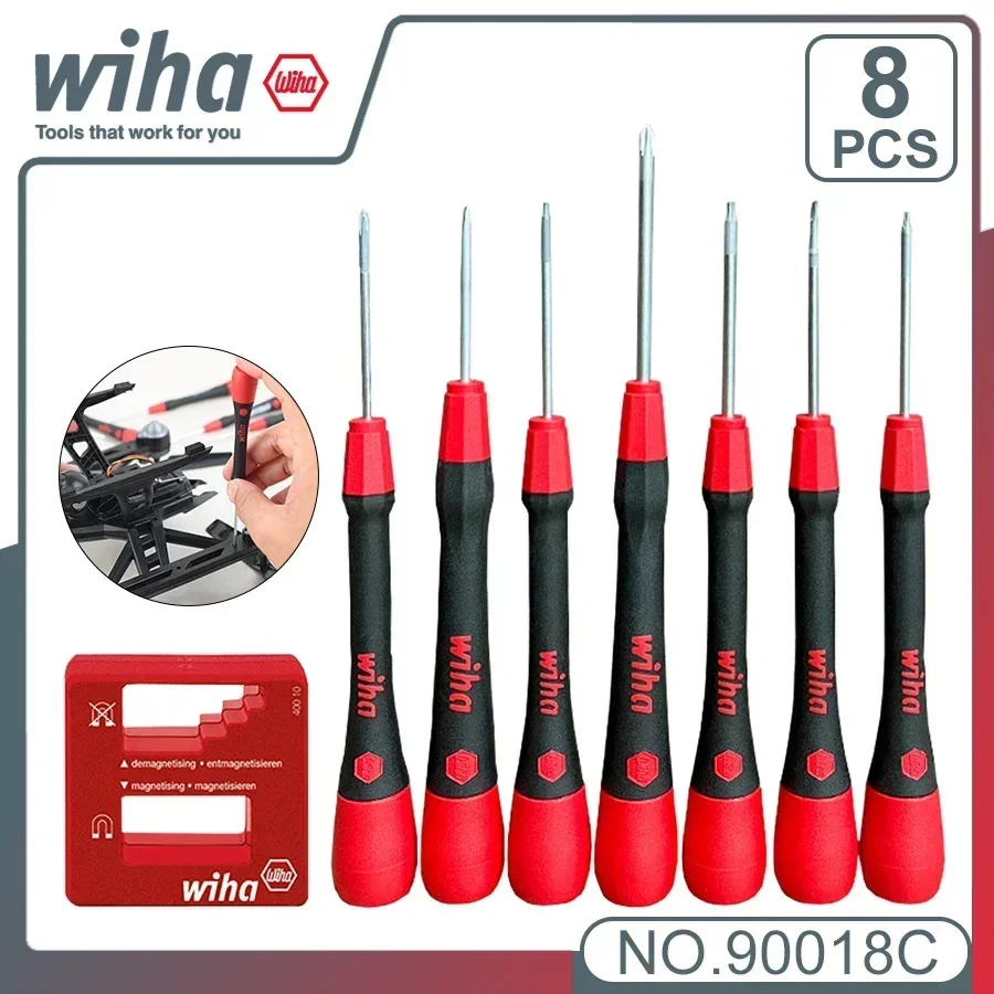 Набор прецизионных отверток WIHA 90018C, 8 шт., с размагничивателем, подходит для винтов Phillips, шлицевых и Torx, ручные инструменты
Набор прецизионных отверток WIHA 90018C, 8 шт., с размагничивателем, подходит для винтов Phillips, шлицевых и Torx, ручные инструменты
