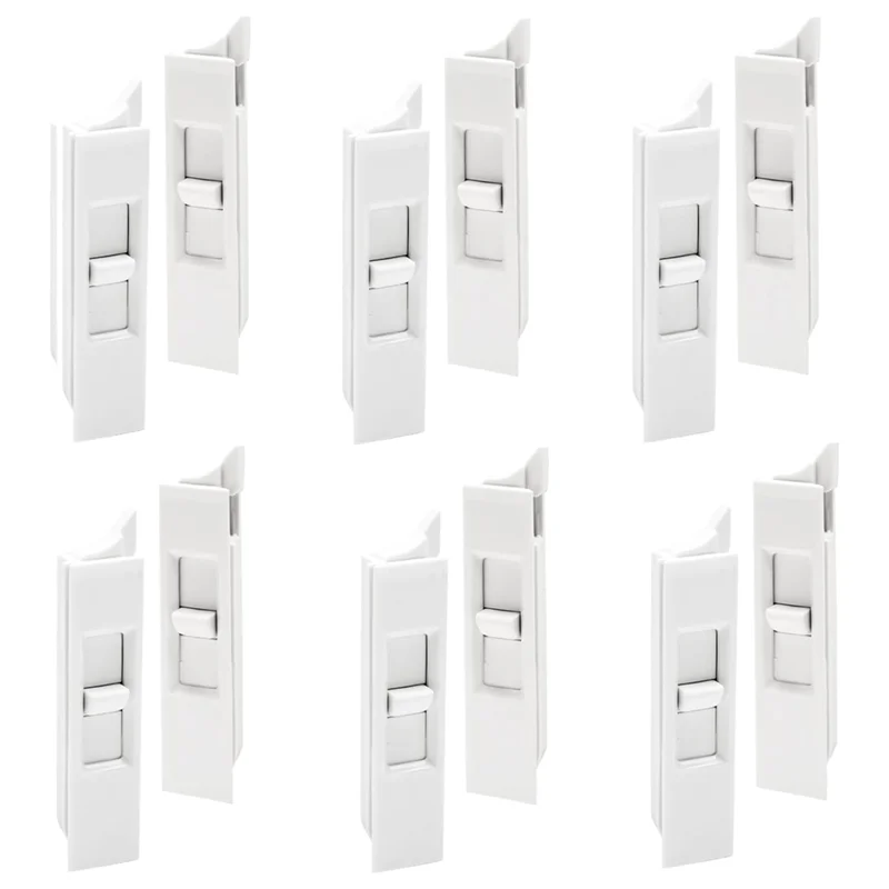 6Pairs Tilt Latch,Plastic Construction Window Tilt Latch Replacement,Snap-In Latch Pairs Spring Loaded Window Latch Lock-AA26
6Pairs Tilt Latch,Plastic Construction Window Tilt Latch Replacement,Snap-In Latch Pairs Spring Loaded Window Latch Lock-AA26