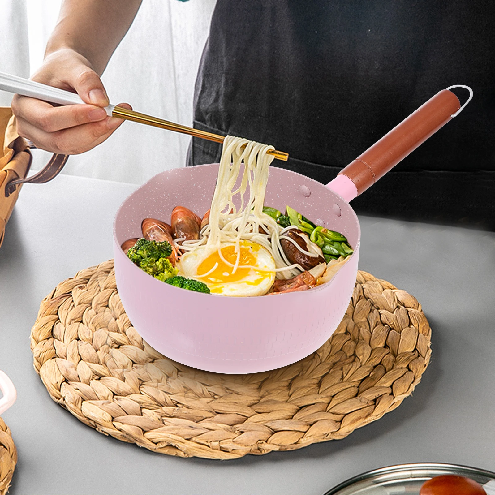 Maifan Stone Milk Pot Wooden Handle Baby Complementary Food Aluminium Soup Pan Japanese Style Cooking Casserole Heat
Maifan Stone Milk Pot Wooden Handle Baby Complementary Food Aluminium Soup Pan Japanese Style Cooking Casserole Heat