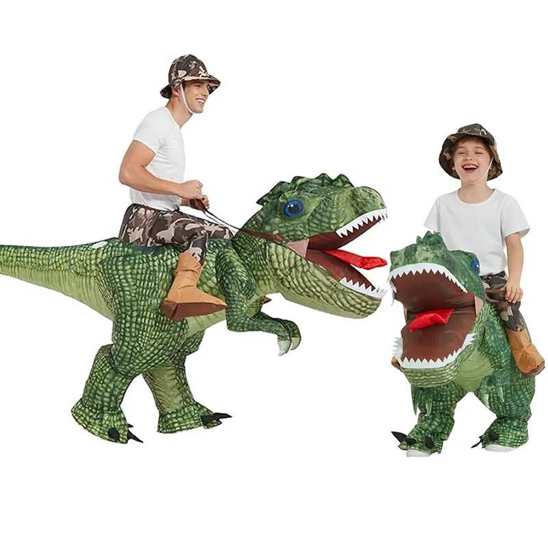 Latest hot selling inflatable riding type Tyrannosaurus rex costume adult Halloween Cosplay party costume funny animal theme
Latest hot selling inflatable riding type Tyrannosaurus rex costume adult Halloween Cosplay party costume funny animal theme
