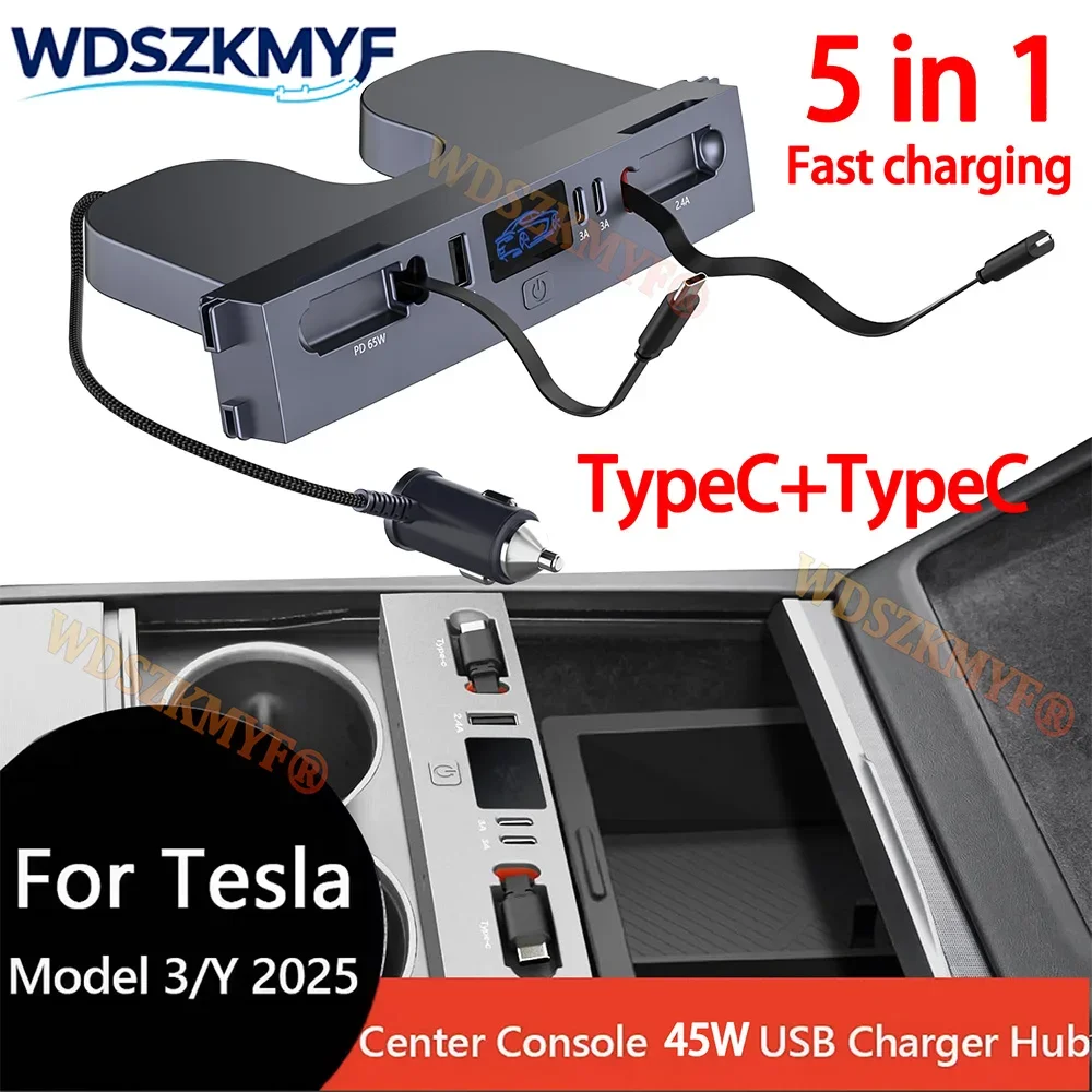 For Tesla Model Y Juniper 2025 26 Retractable Center Console USB Hub For Model 3 Highland Charger Fast Charging Docking Station
For Tesla Model Y Juniper 2025 26 Retractable Center Console USB Hub For Model 3 Highland Charger Fast Charging Docking Station