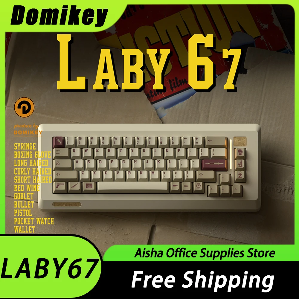 Механическая клавиатура Domikey LABY67 из алюминиевого сплава, три режима, беспроводные механические комплекты, горячая замена, офисный ПК, искусственный подарок
Механическая клавиатура Domikey LABY67 из алюминиевого сплава, три режима, беспроводные механические комплекты, горячая замена, офисный ПК, искусственный подарок