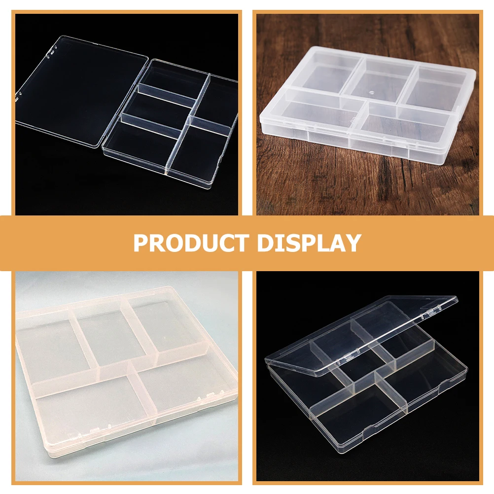 4pcs Five-unit Compartmented Box Plastic Storage Container Small Hardware Organizer Jewelry Tool Case With Dividers For Screws
4pcs Five-unit Compartmented Box Plastic Storage Container Small Hardware Organizer Jewelry Tool Case With Dividers For Screws