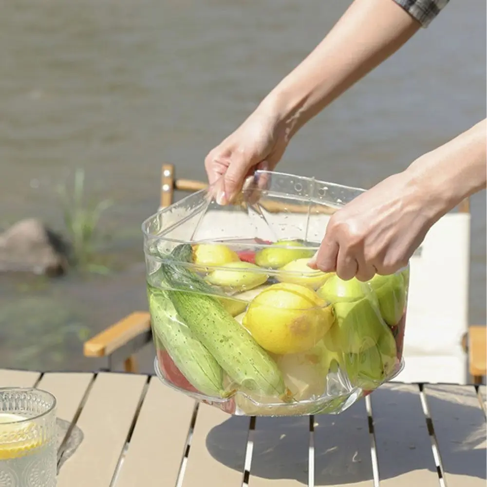 4Pcs Clear Outdoor Folding Water Basins Portable Foldable Transparent Ice Bucket Large Capacity Round Collapsible Washbasin
4Pcs Clear Outdoor Folding Water Basins Portable Foldable Transparent Ice Bucket Large Capacity Round Collapsible Washbasin