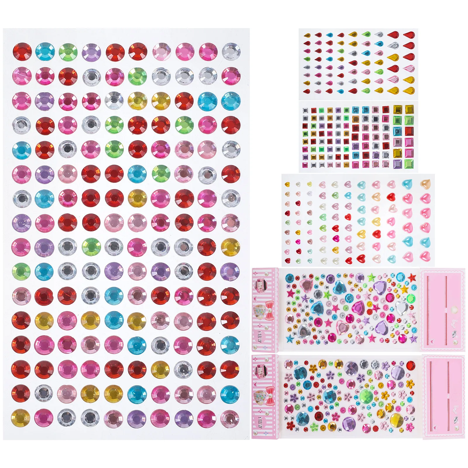 6 Sheets Clear Acrylic Gem Stickers Strong Adhesion Rhinestone Stickers for DIY Crafts Phone Case Decoration Nail Art Makeup Eye
6 Sheets Clear Acrylic Gem Stickers Strong Adhesion Rhinestone Stickers for DIY Crafts Phone Case Decoration Nail Art Makeup Eye