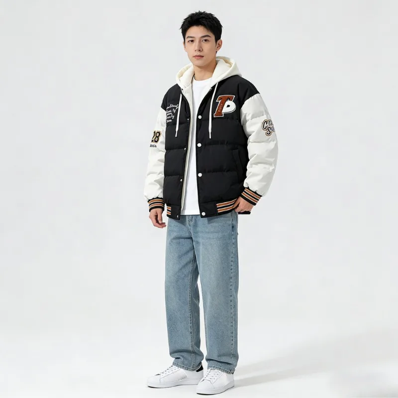 Зимняя мужская куртка с хлопковой изоляцией, толстая пуховая хлопковая куртка, студенческая теплая бейсбольная парка, пальто, подростковая плотная трендовая повседневная куртка
Зимняя мужская куртка с хлопковой изоляцией, толстая пуховая хлопковая куртка, студенческая теплая бейсбольная парка, пальто, подростковая плотная трендовая повседневная куртка