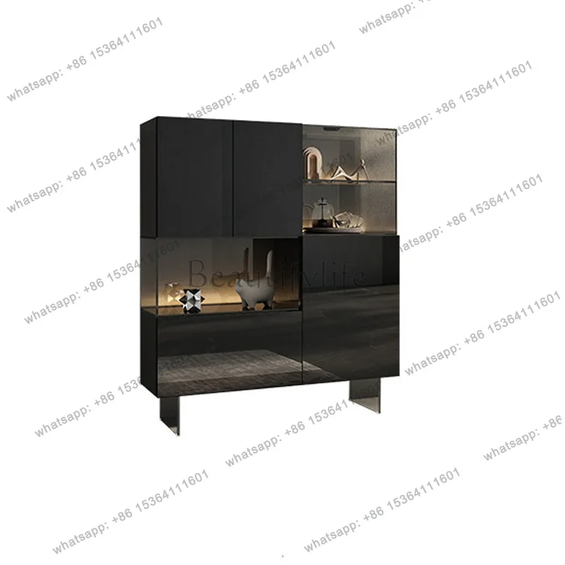 Italian glass wine cabinet light luxury high-end dining side wall storage display dining room small wine cabinet high sense
Italian glass wine cabinet light luxury high-end dining side wall storage display dining room small wine cabinet high sense