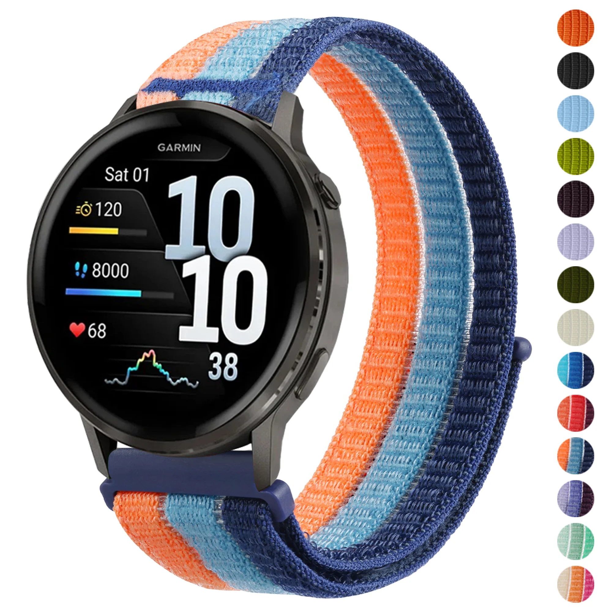 20mm 22mm Nylon Braided Strap for Garmin Forerunner 970 570 47/42mm 965 265 165 55 Venu 4 45mm Bracelet Garmin Active 6 5 Correa
20mm 22mm Nylon Braided Strap for Garmin Forerunner 970 570 47/42mm 965 265 165 55 Venu 4 45mm Bracelet Garmin Active 6 5 Correa