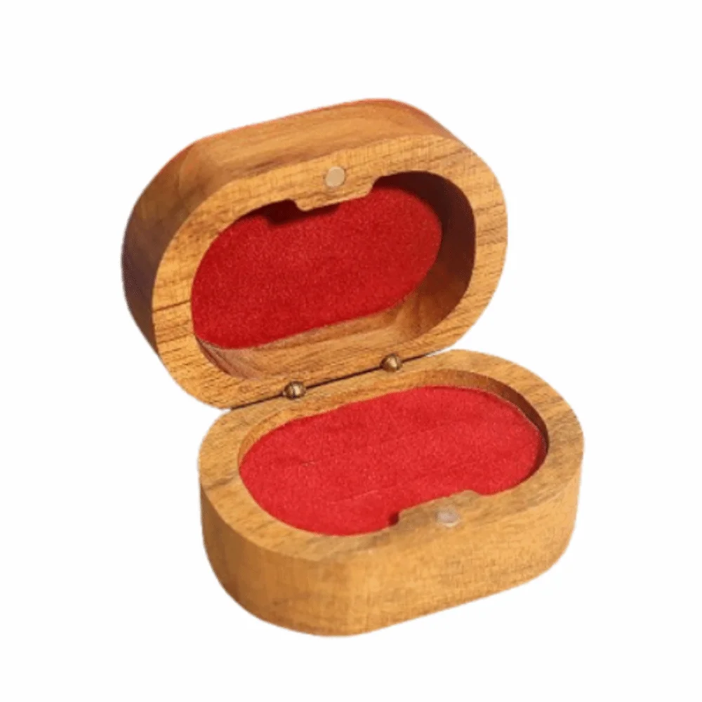 Handmade Wedding Ring Box Wooden Double Slots Rings Bearer Box Portable Velvet Lined Jewelry Storage Show Case
Handmade Wedding Ring Box Wooden Double Slots Rings Bearer Box Portable Velvet Lined Jewelry Storage Show Case