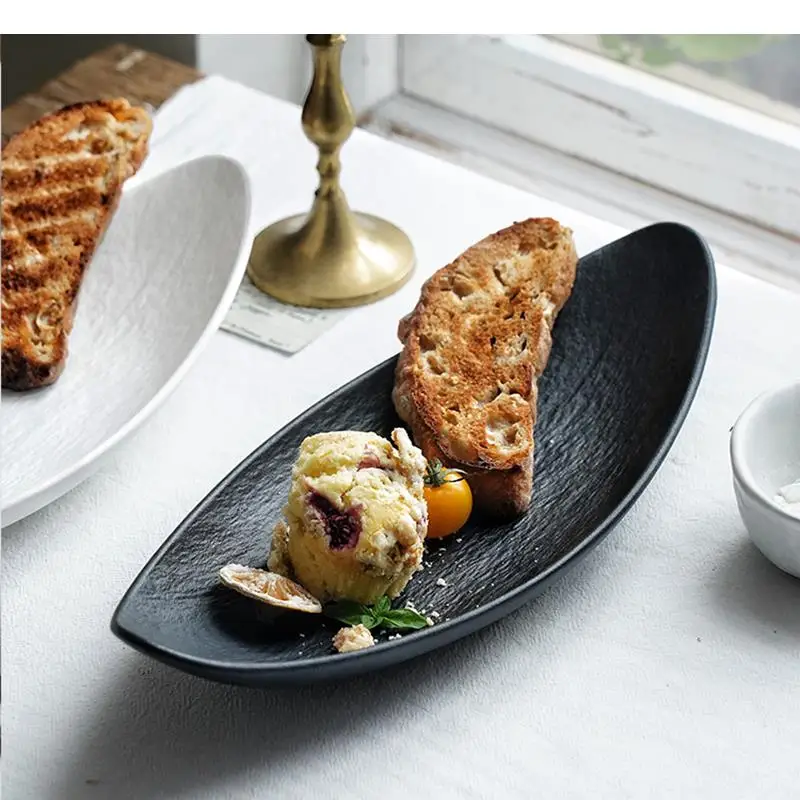 Oval Ceramic Steak Plate Cooking Dish Sashimi Sushi 13/15 Inch Home Kitchen Solid Color Tableware Snack Bread Dessert
Oval Ceramic Steak Plate Cooking Dish Sashimi Sushi 13/15 Inch Home Kitchen Solid Color Tableware Snack Bread Dessert