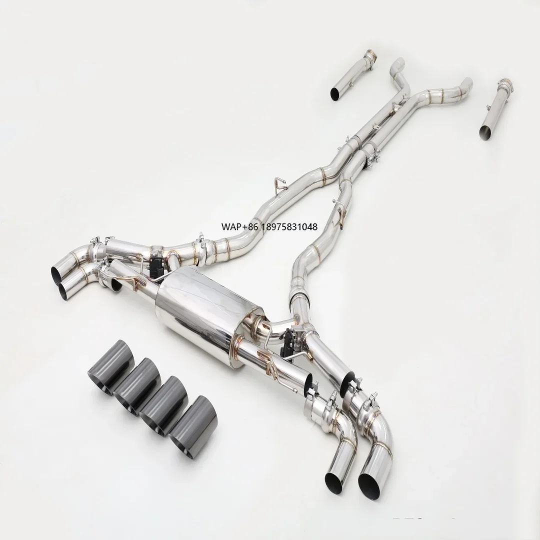 Factory Customization 4.4T S63 Exhaust System 304 Stainless Steel/Titanium Exhaust Pipes for X5M F85 F95/X6M F86 F96
Factory Customization 4.4T S63 Exhaust System 304 Stainless Steel/Titanium Exhaust Pipes for X5M F85 F95/X6M F86 F96