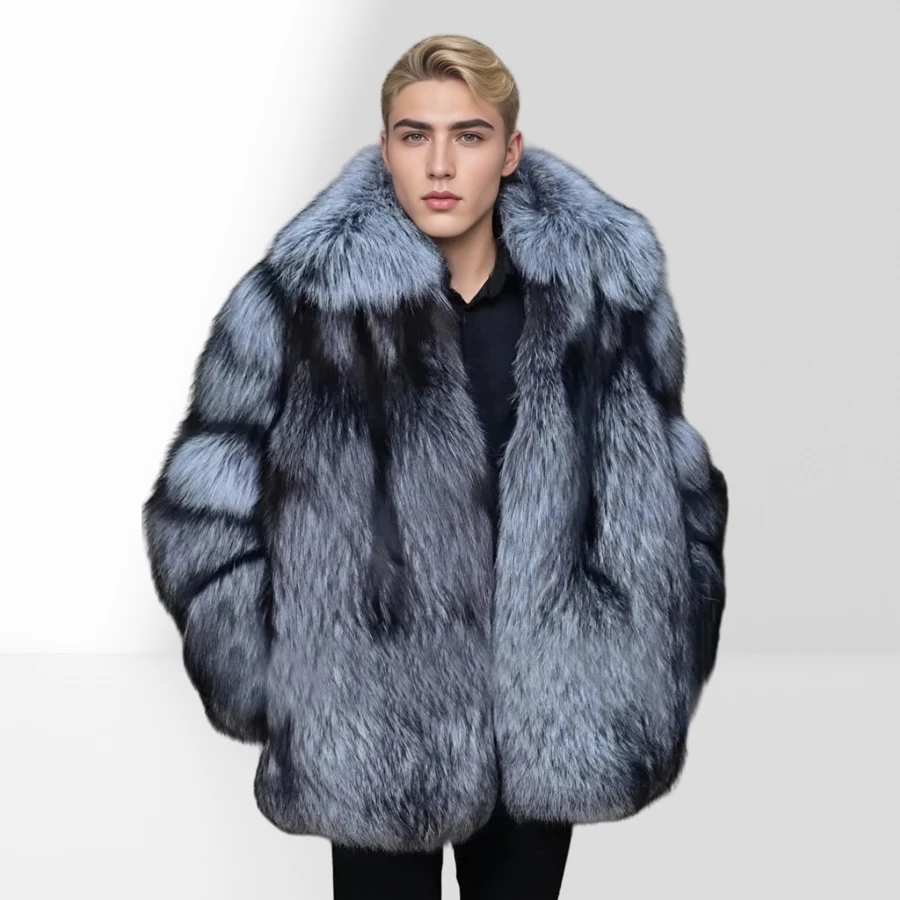 Mens Real Fur Coat Natural Fox Fur Black Color Men's Winter Jacket Large Size Real Fur Jacket Men Best selling styles
Mens Real Fur Coat Natural Fox Fur Black Color Men's Winter Jacket Large Size Real Fur Jacket Men Best selling styles