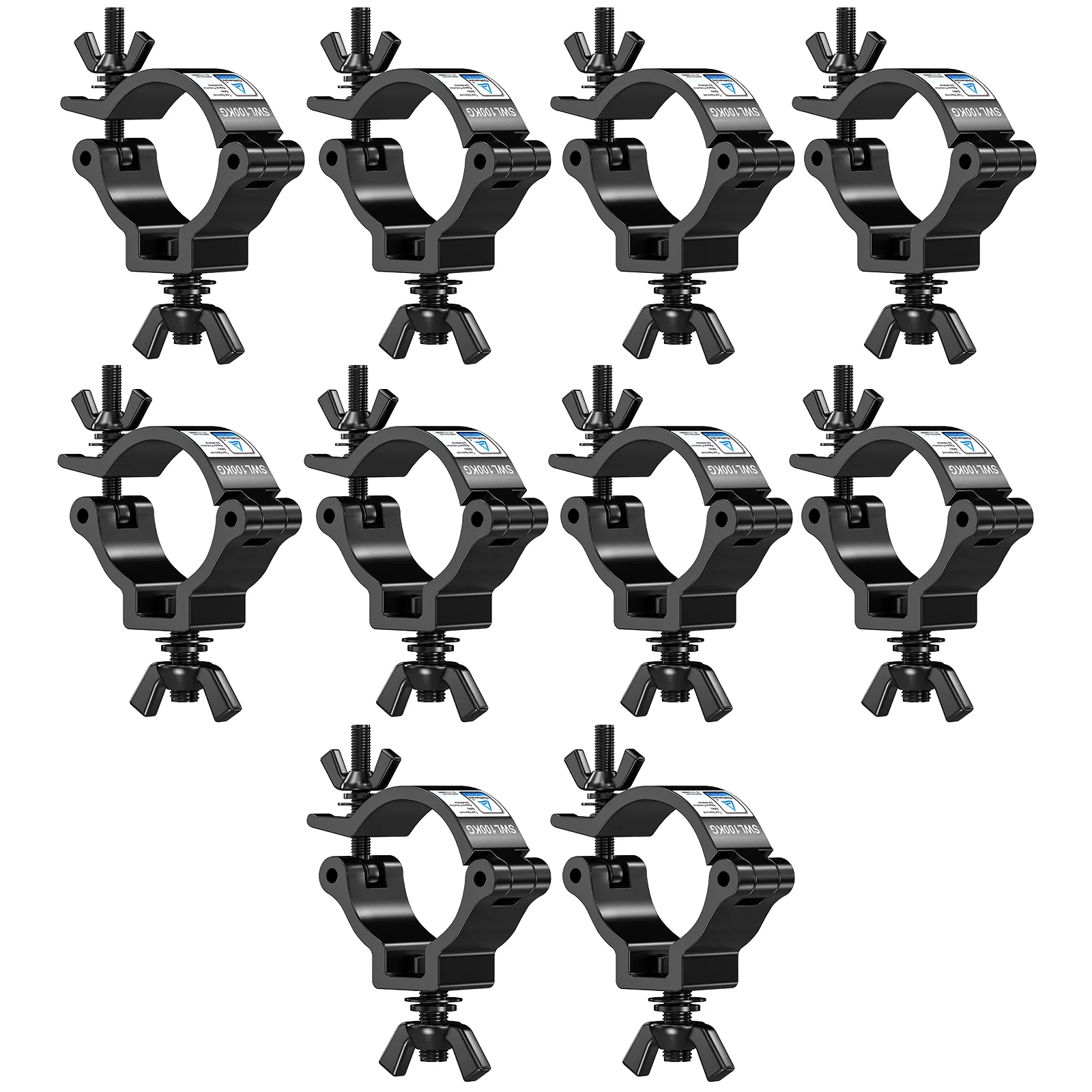 Yiflamefly 10Pcs Black Truss Clamps Heavy Duty Light Hook Stage Lighting Hanging Hooks For String Lights Projector Par Lights
Yiflamefly 10Pcs Black Truss Clamps Heavy Duty Light Hook Stage Lighting Hanging Hooks For String Lights Projector Par Lights