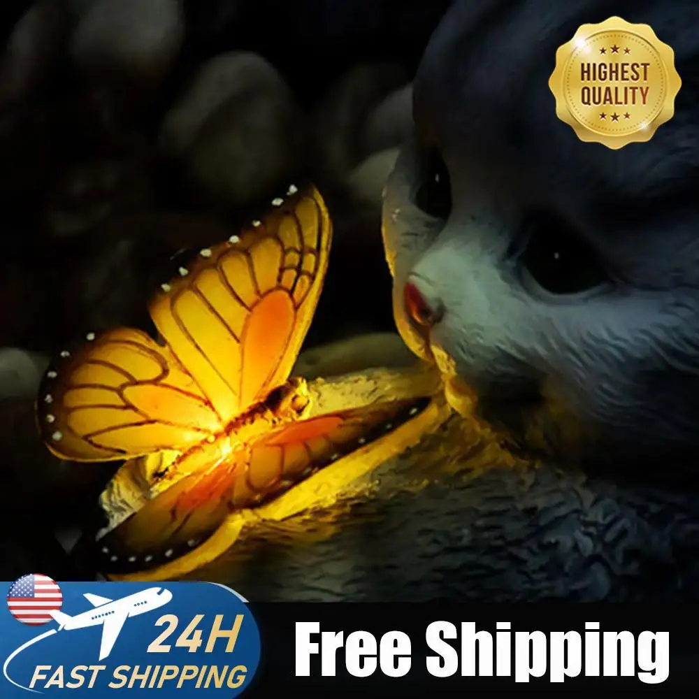 Cat Solar Garden Statue Solar Lights Cat Statue Sculpture Lawn Art Decoration Waterproof Sculpture for Mom Grandma Lawn Ornament
Cat Solar Garden Statue Solar Lights Cat Statue Sculpture Lawn Art Decoration Waterproof Sculpture for Mom Grandma Lawn Ornament
