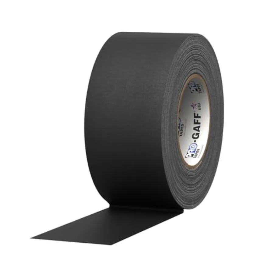 Tapes Gaff Premium Matte Cloth Gaffer's Tape With Rubber Adhesive 11 mils Thick 55 yds Length 3" Width Black Pack of 1
Tapes Gaff Premium Matte Cloth Gaffer's Tape With Rubber Adhesive 11 mils Thick 55 yds Length 3" Width Black Pack of 1