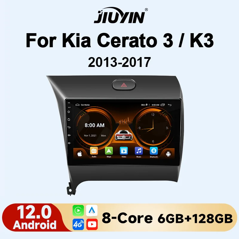 Автомагнитола JIUYIN 2 Din Android 12 для Kia K3 Cerato 3 Forte 2013-2017 мультимедийный видеоплеер навигация GPS 4G Carplay авто
Автомагнитола JIUYIN 2 Din Android 12 для Kia K3 Cerato 3 Forte 2013-2017 мультимедийный видеоплеер навигация GPS 4G Carplay авто