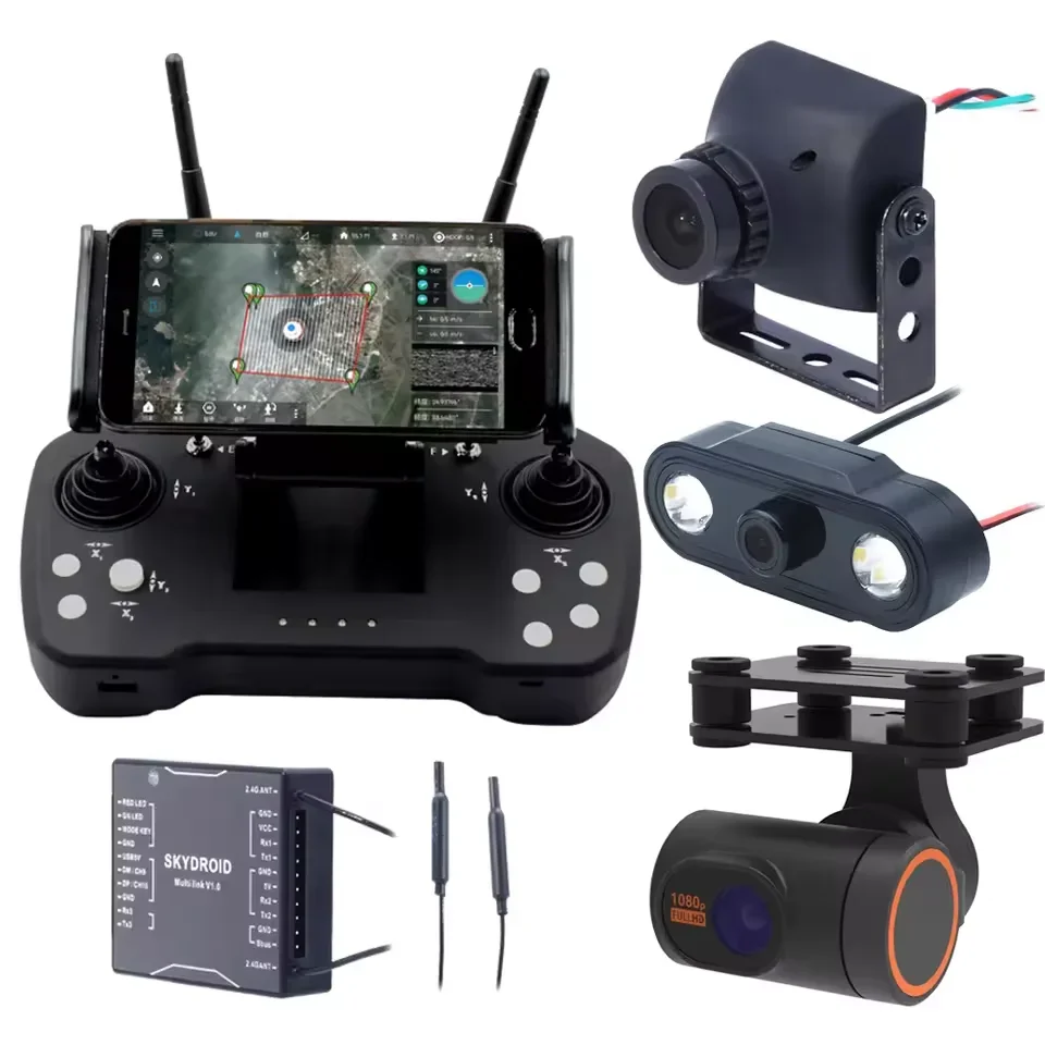 Skydroid T12 2.4GHz 12CH Remote Control With R12 Receiver/Mini Camera/20km Digital Map Transmission For Plant Protection Machine
Skydroid T12 2.4GHz 12CH Remote Control With R12 Receiver/Mini Camera/20km Digital Map Transmission For Plant Protection Machine