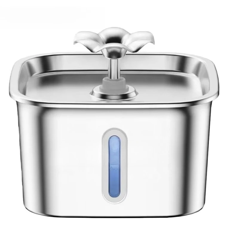 2.6L Automatic Stainless Steel Pet Water Fountain Cat Feeder Drinking Bowl
2.6L Automatic Stainless Steel Pet Water Fountain Cat Feeder Drinking Bowl