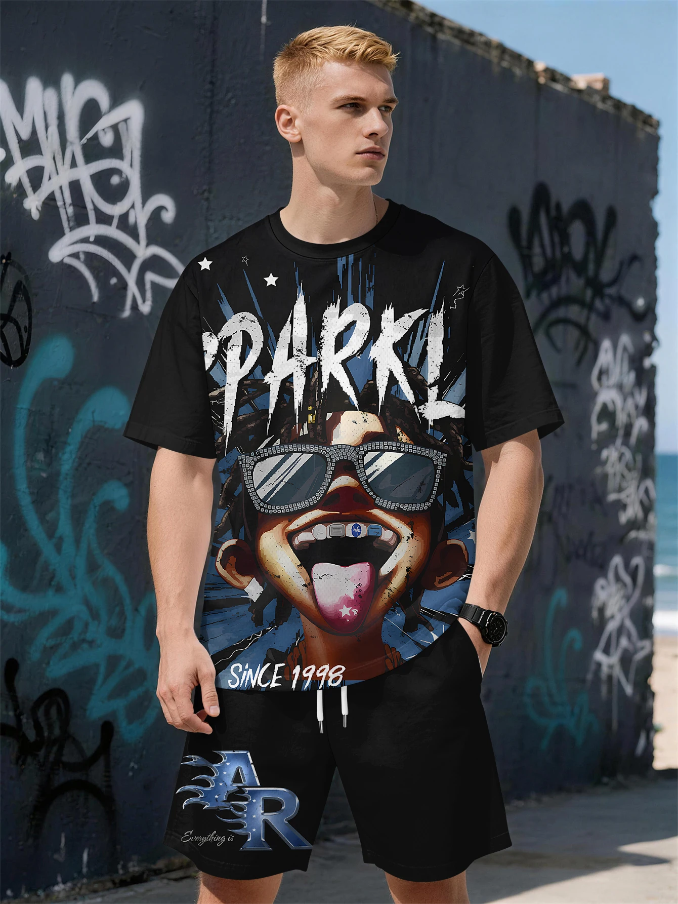2026 Summer New Men's Short-Sleeved Set - 3D Trendy Brand Digital Print Fashion Street Style Comfortable Lightweight Soft
2026 Summer New Men's Short-Sleeved Set - 3D Trendy Brand Digital Print Fashion Street Style Comfortable Lightweight Soft