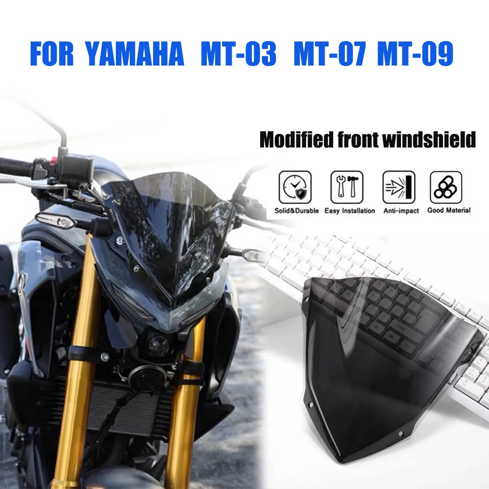 For YAMAHA MT-03 MT-09 MT07 2014 2015 2016 14-24 Motorcycle Sports Windshield Visor WindScreen Fits accesorios para moto
For YAMAHA MT-03 MT-09 MT07 2014 2015 2016 14-24 Motorcycle Sports Windshield Visor WindScreen Fits accesorios para moto