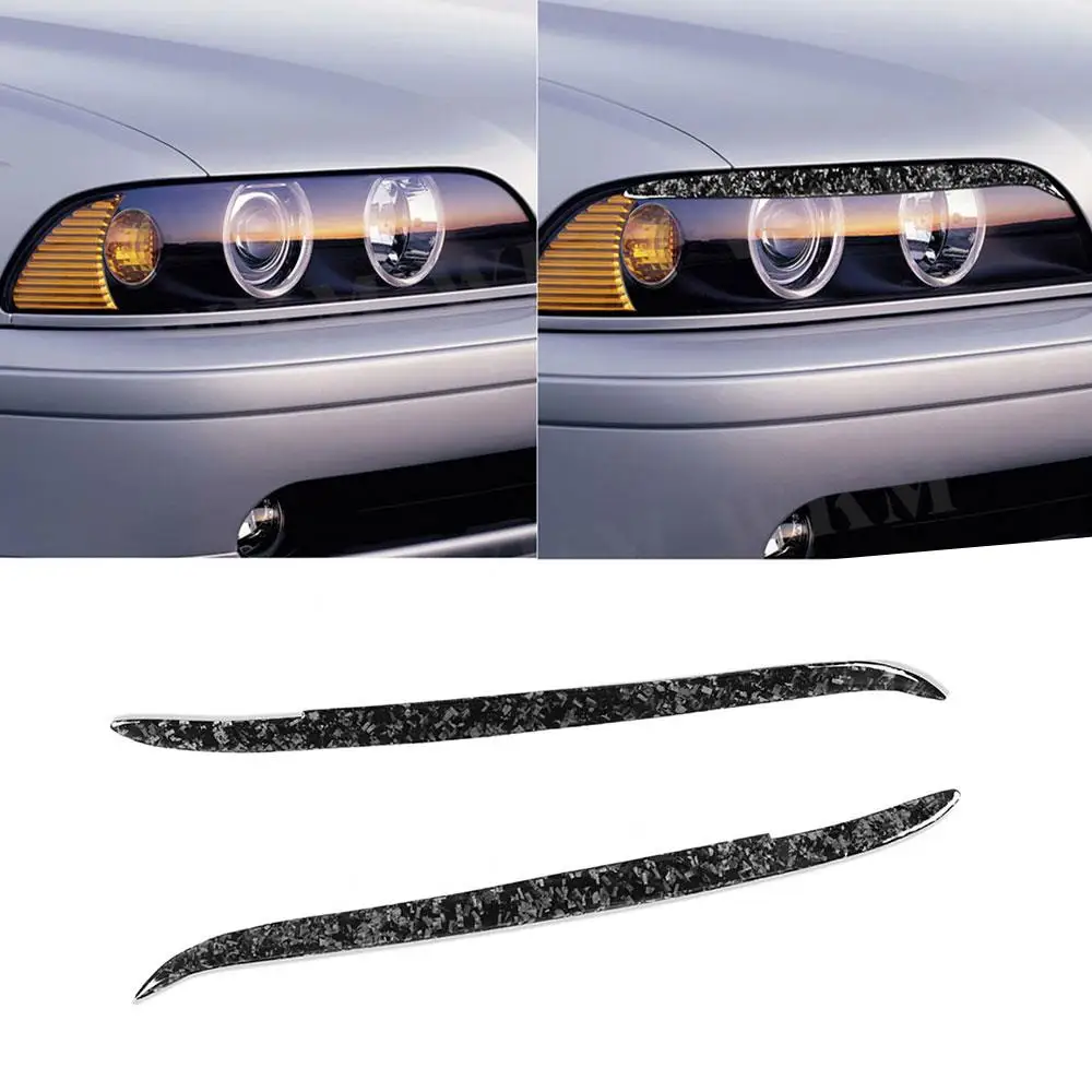 2PCS/Set Front Lamp Eyebrow Headlight Covers Forged Carbon for BMW 5 Series E39 1997-2003 Front Lamp Eyelids Car Styling
2PCS/Set Front Lamp Eyebrow Headlight Covers Forged Carbon for BMW 5 Series E39 1997-2003 Front Lamp Eyelids Car Styling
