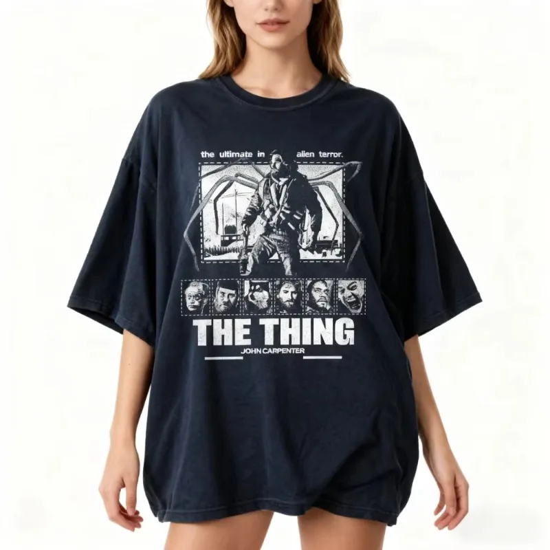 Футболка The Thing в стиле ретро, черная ретро 80-х годов, футболка из научно-фантастического фильма ужасов, одежда, рубашка с короткими рукавами и графикой, унисекс, для мужчин и женщин, всесезонная
Футболка The Thing в стиле ретро, черная ретро 80-х годов, футболка из научно-фантастического фильма ужасов, одежда, рубашка с короткими рукавами и графикой, унисекс, для мужчин и женщин, всесезонная