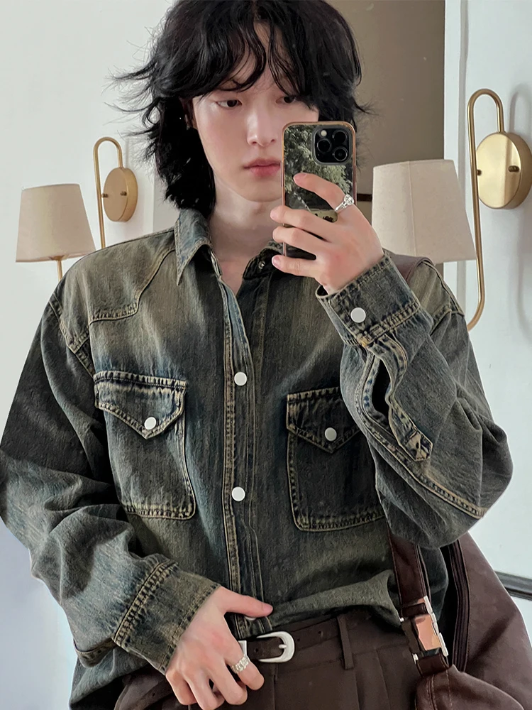 Niche Design Men's Shirts Turn-down Collar Tassel Removable Shoulder Pads Solid Color Loose Single Breasted Male Tops
Niche Design Men's Shirts Turn-down Collar Tassel Removable Shoulder Pads Solid Color Loose Single Breasted Male Tops